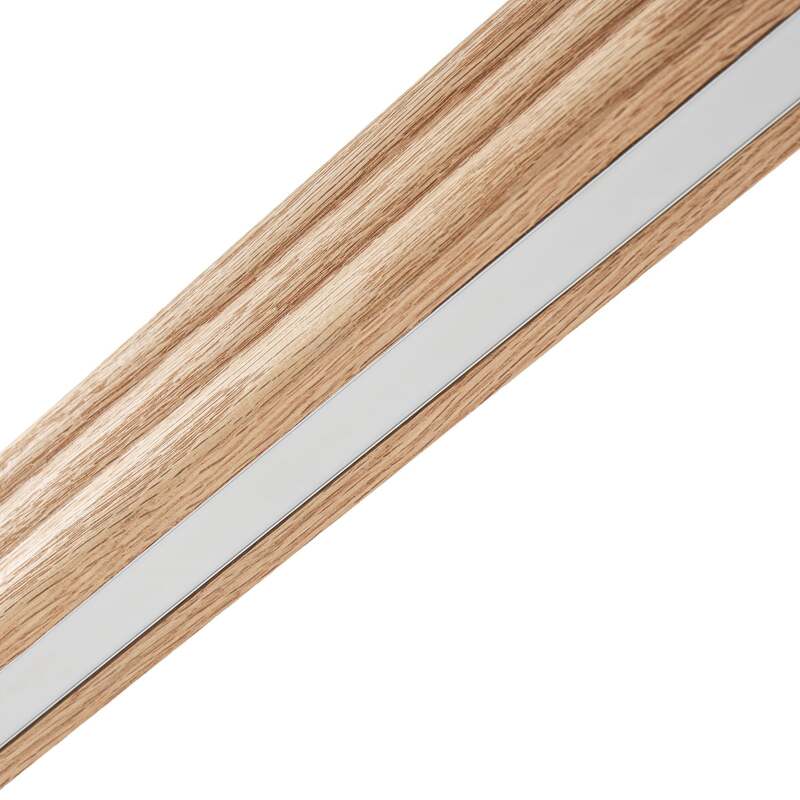 Lucande LED Hängeleuchte Annetta dimmbar CCT Holz grau 117cm Touchdimmer 2700lm - 4255830911149