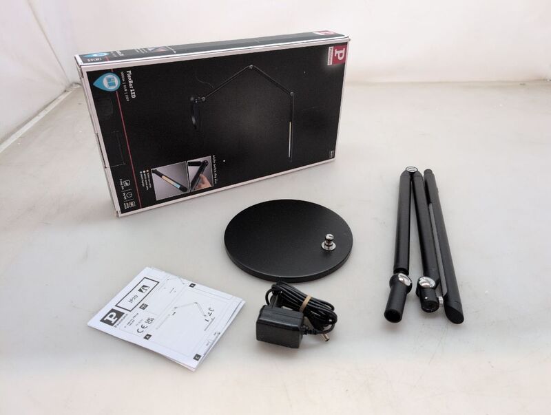 Paulmann LED Tischlampe FlexBar dimmbar schwarz 36cm CCT 1000 Lumen - 4000870789124