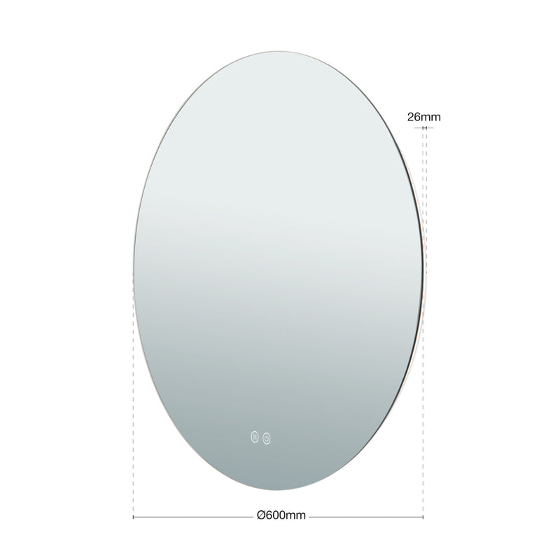 LED Spiegel Badspiegel Focus Touchdimmer Antibeschlag Hintergrundbeleuchtung 23 - 9003090277490