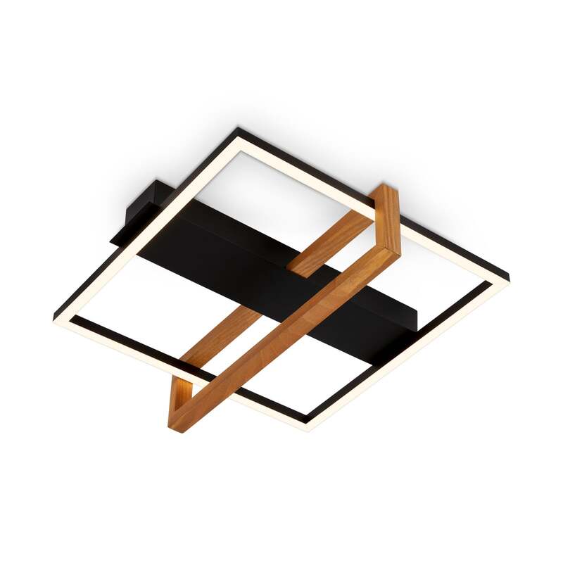 Briloner Deckenleuchte Lampe LED Designer Leuchte schwarz 35x33cm 1400 Lumen - 4002707445739