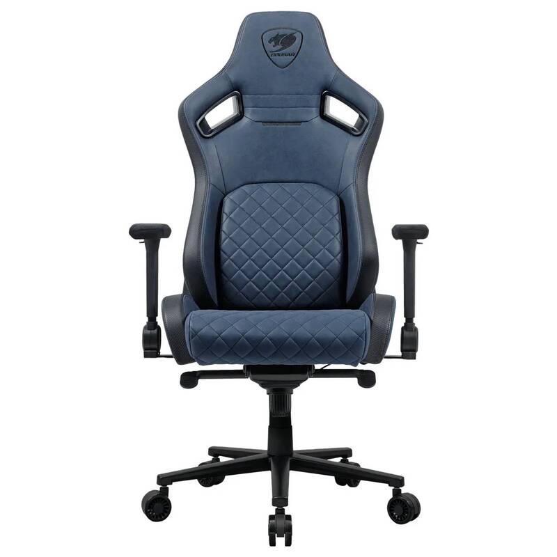 Cougar Gamingstuhl Defensor S Navy gepolstert Stuhl 150kg ergonomisch Navy - 4711649770051