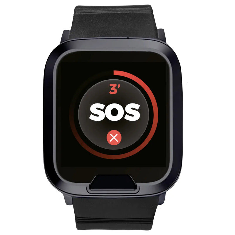 MiniFinder Smartwatch Fitnessuhr Schwarz GPS Anruf SMS Benachrichtigung 600mAh - 7350090728302