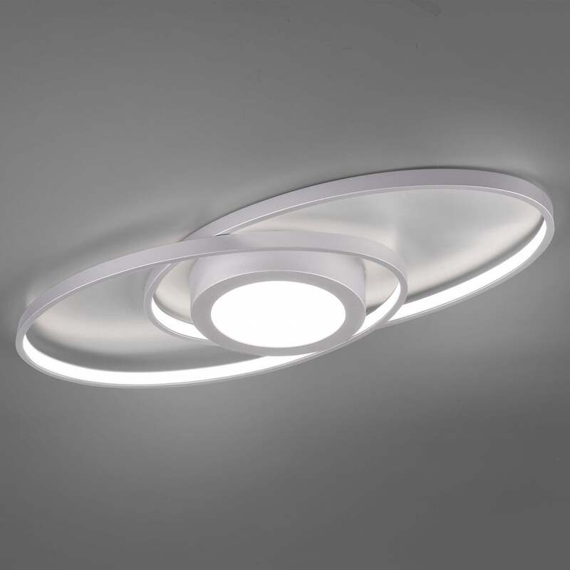 Reality Deckenleuchte dimmbar LED Lampe Leuchte titanfarben 3000K 57x23cm - 4017807446227