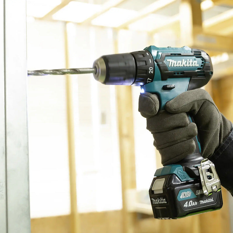 Makita Akku-Bohrschrauber DF333DZ 10.8V 4Ah ohne Akku kompakt vielseitig 2-Gang - 0088381872171