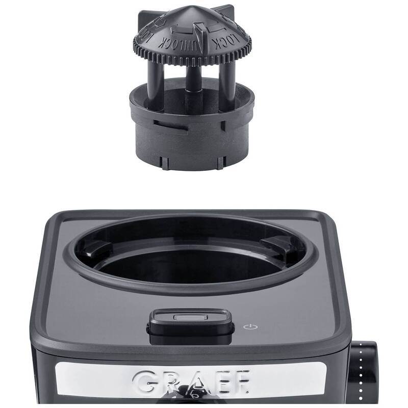 Graef Kaffeemühle CM252 Edelstahl-Scheibenmahlwerk schwarz 130W 17 Mahlgrade - 4001627029678