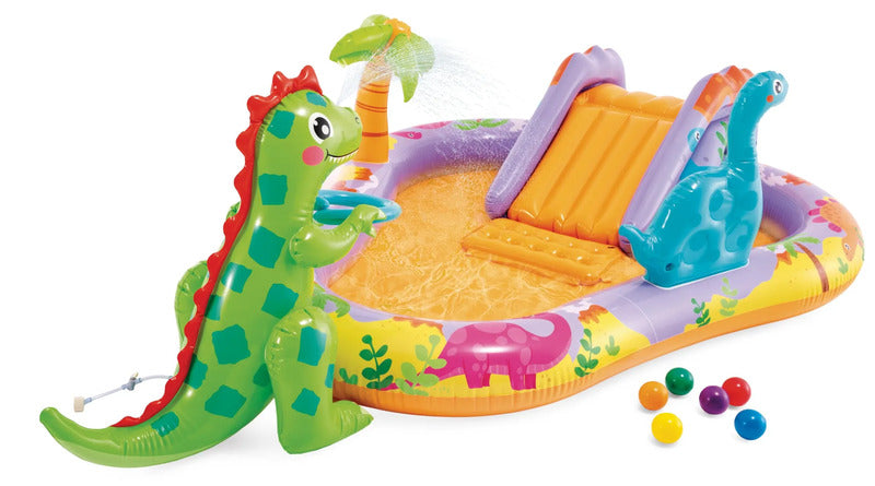 Intex Dino Park Inflatable Kids/Childrens Outdoor Water Play Center 2y+ - 6941057428628