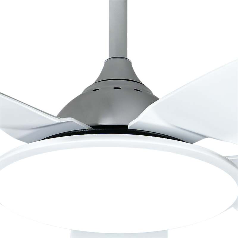 Lucande Deckenventilator Divian LED Ventilator CCT leise weiß matt 130cm 32W - 4251911746099