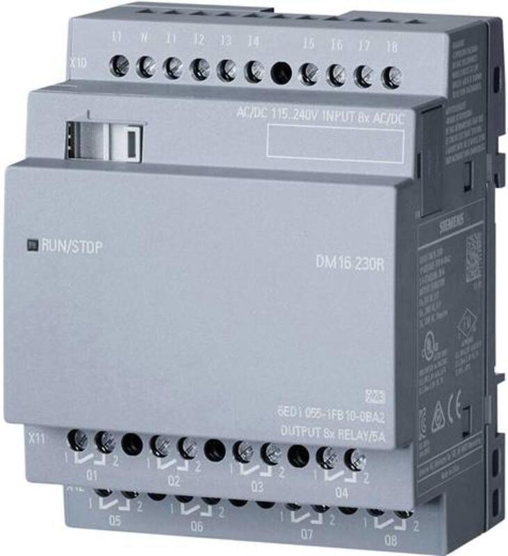 Siemens LOGO! SPS Modul Erweiterungsmodul DM16 230R 0BA2 Ethernet IP20 - 4034106029463