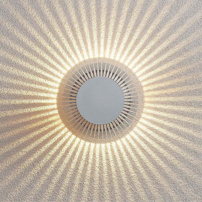Lucande Keany LED-AußenWandleuchte Wandleuchte Außenlampe Wandleuchte Lampe alu - 4251096569445