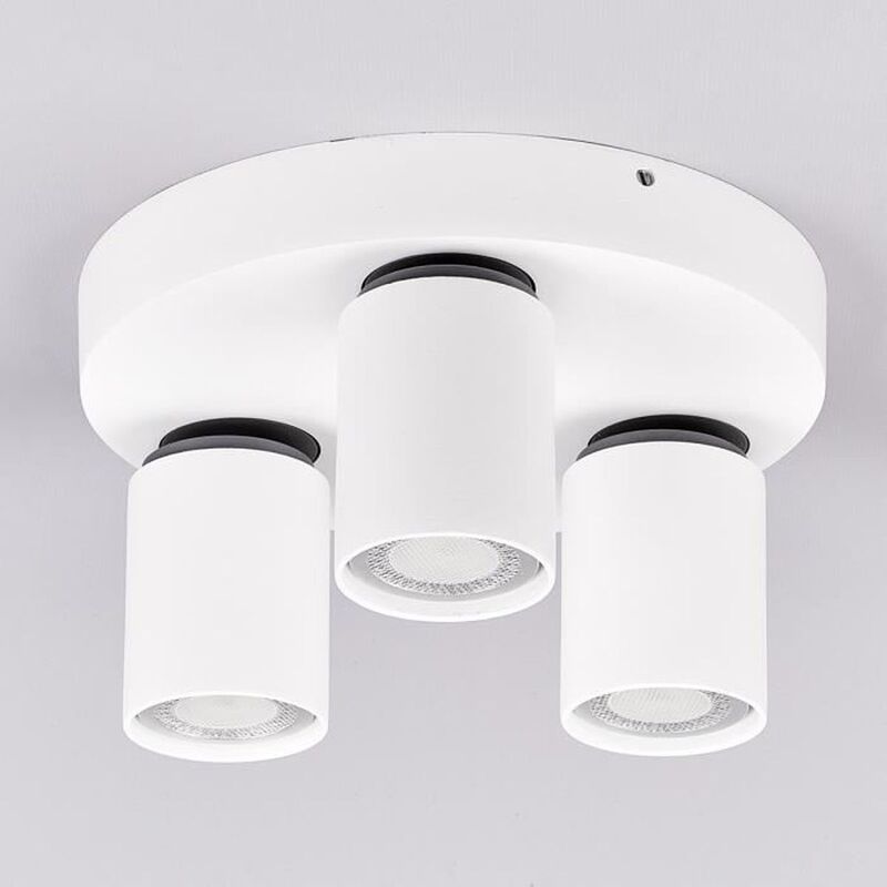 Lampenwelt 3-flammiges LED-Deckenrondell Deckenlampe Lampe Leuchte Decke Sean - 4251096509588