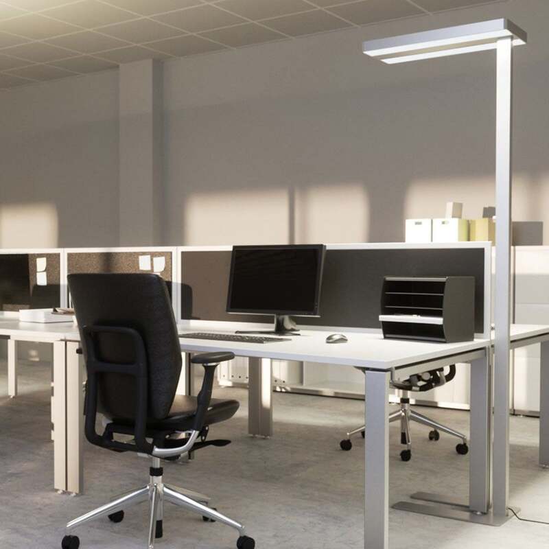 Arcchio Stehleuchte Logan Neo LED dimmbar silber Leuchte Lampe 195cm hoch - 4251096536669