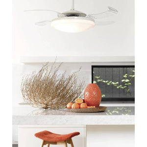 B-Ware Beacon Lighting Beacon Ceiling Fan Fanaway Evo 2 with Light Chrome Quiet
