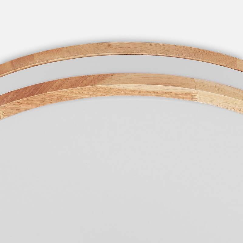 Lindby Deckenlampe Emiva LED Leuchte dimmbar Holz hell CCT 50cm 3000K-6500K - 4251911711950