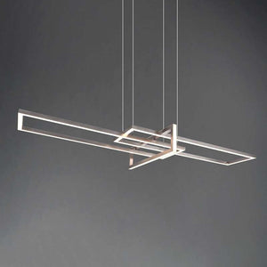 B-Ware TRIO LIGHTING Hängeleuchte Salinas LED Pendelleuchte dimmbar nickel matt