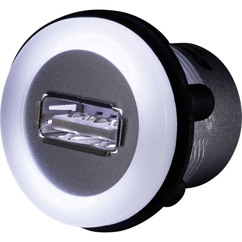 TRU COMPONENTS USB A Kabel Verbindungskabel Adapter Beleuchtung Schwarz 1,5 m - 4016139086453
