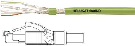 Helukabel 806621-1 RJ45 Netzwerkkabel Patchkabel CAT 6a S/FTP 3.00 m Grün Kabel - 2050010275569