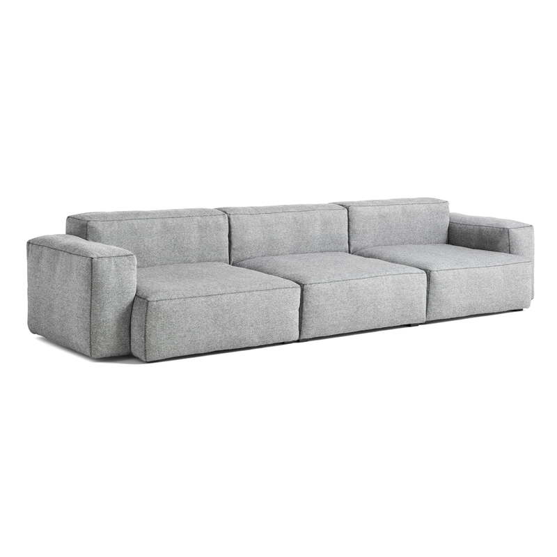 Hay - Mags Soft Sofa 3-Sitzer Kombination 1 Armlehne hellgrau SIEHE TEXT/FOTO - 4251384211797