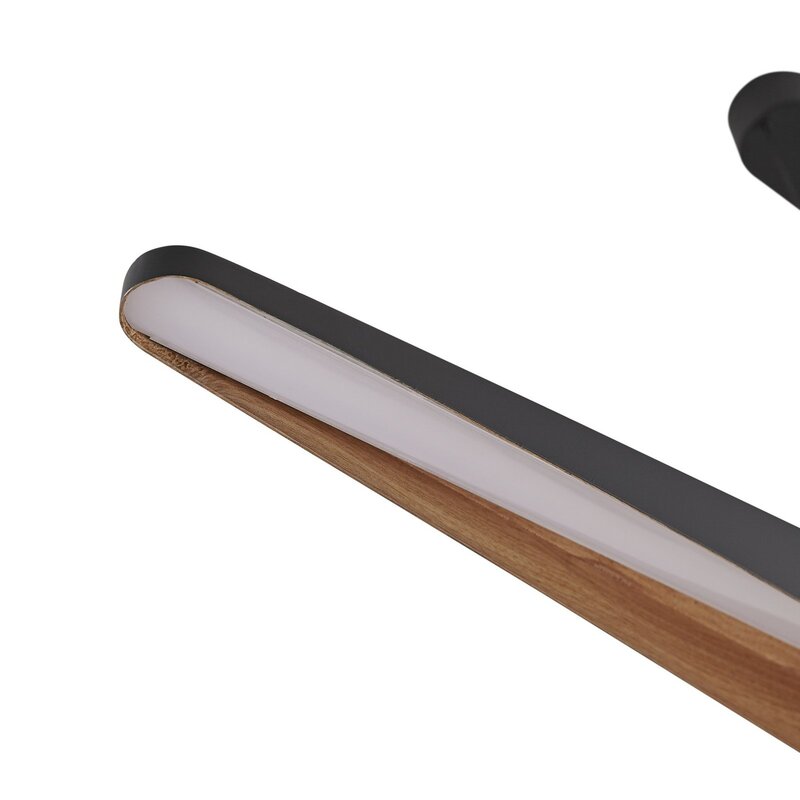 Lucande Pendelleuchte Hängelampe LED schwarz Clavit dimmbar Eisen Designer Ingo - 4255830900563