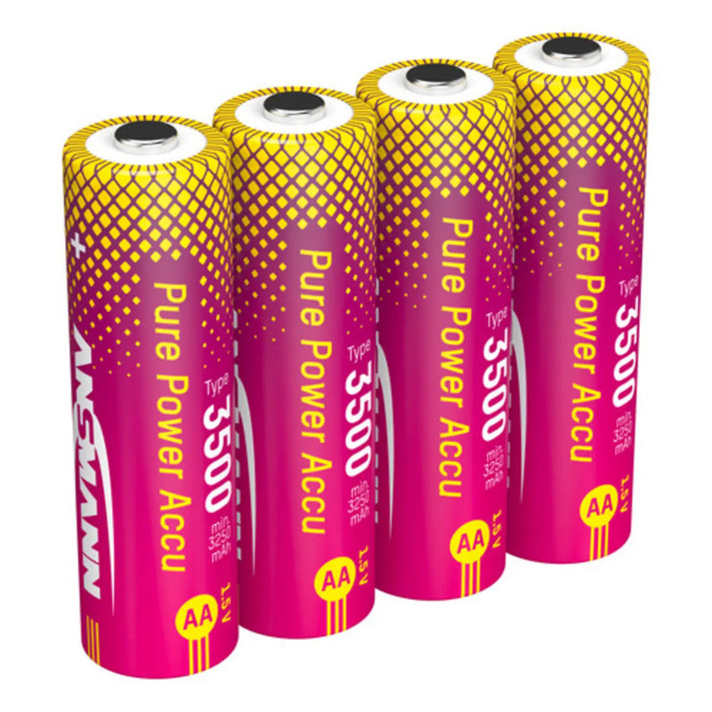 ANSMANN Pure Power Li-Ion Akku Mignon AA 3250 mAh 4er Pack Energiequelle - 4013674221882