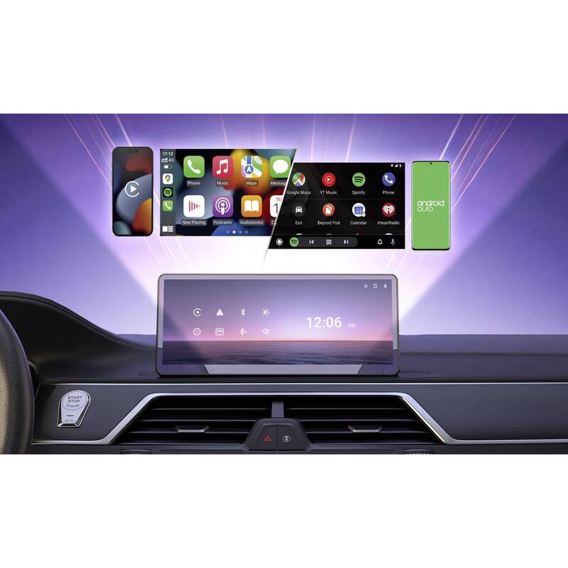 MINIX CP89-HD Tragbarer Moniceiver 22,6 cm 1920x720 Android Auto Apple CarPlay - 4897016411724