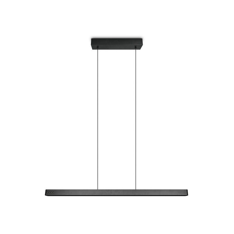 TRIO LIGHTING Hängeleuchte Donegal LED Pendelleuchte dimmbar schwarz 150cm CCT - 4017807659412