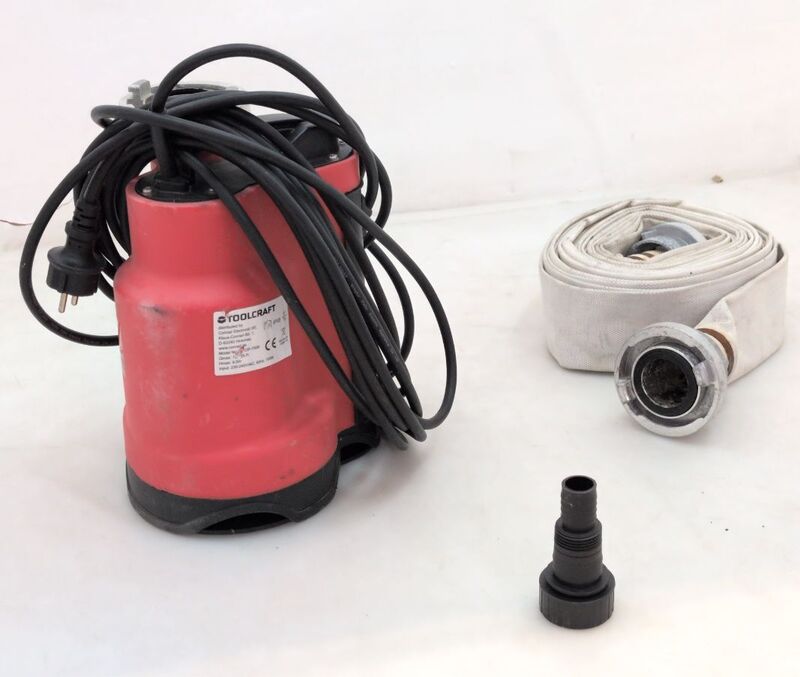 TOOLCRAFT TO-9920238 Schmutzwasser-Tauchpumpe 13000 l/h 9 m Pumpe 5.35kg - 4064161341590