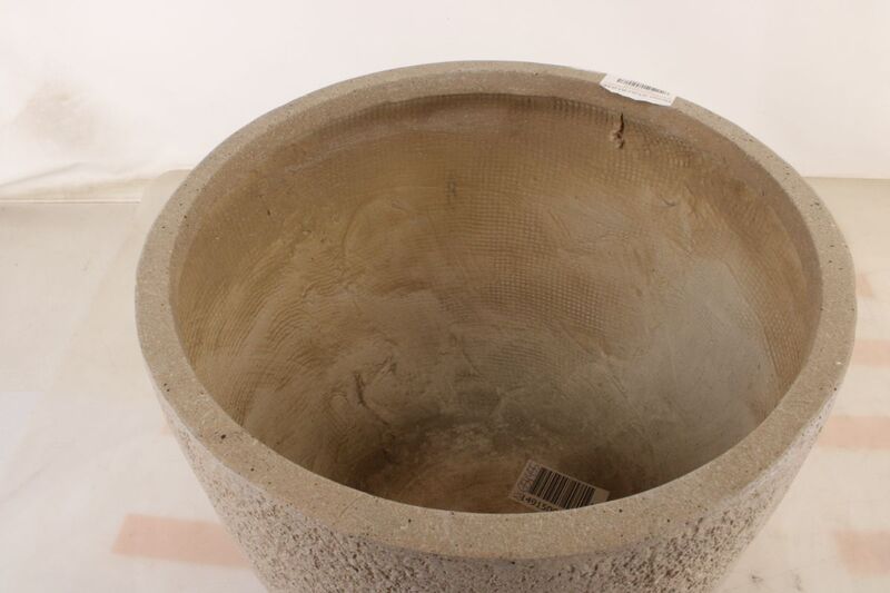 Pflanztopf Beige 45,5cm x 45,5cm x 45cm Pflanzgefäß für Innen und Außenbereich - 4007876544559