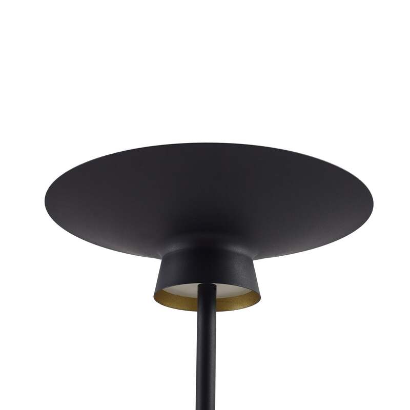 Lindby Stehleuchte Stehlampe LED schwarz Metall Wohnzimmer Esszimmer Norvind - 4251911791778