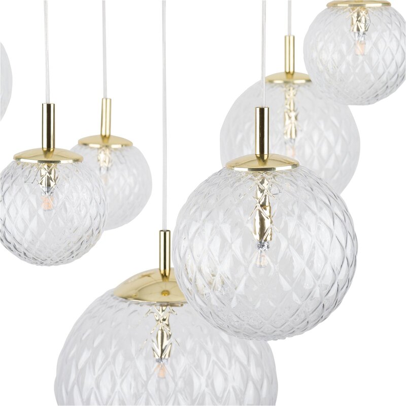 TK Lighting Pendelleuchte Cadix VII Glas siebenflammig UNVOLLSTÄNDIG SIEHE TEXT - 5901780546083