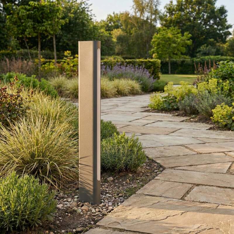 Lucande Wegeleuchte Gartenleuchte Celiora LED Pollerleuchte anthrazit 80cm 3000K - 0000010047669