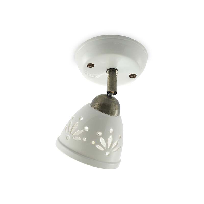 Lindby Strahler Sanrike LED Deckenstrahler Lampe dimmbar Keramik weiß 19x12cm - 4251911704105