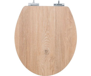 B-Ware baliv WC-Sitz Kunene Holz Absenkautomatik Quick-Release Funktion oval natur