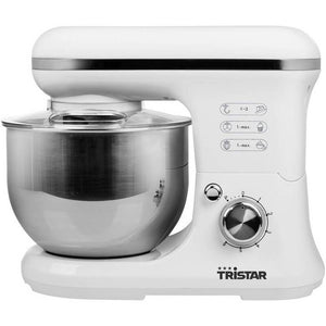 B-Ware Tristar MX-4817 Küchenmaschine Knetmaschine Rührmaschine  1200W Weiß Silber