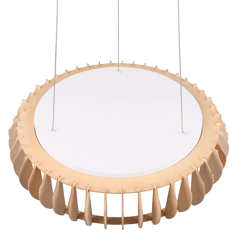 Monte Pendelleuchte Hängelampe LED Lampe Holz hell CCT weiß Esszimmer Licht - 4017807600100