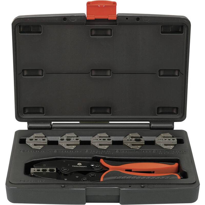 Toolcraft Crimpzange Koaxial-Steckverbinder Presszange Zange Quetschzange 7-tlg. - 4016138806625