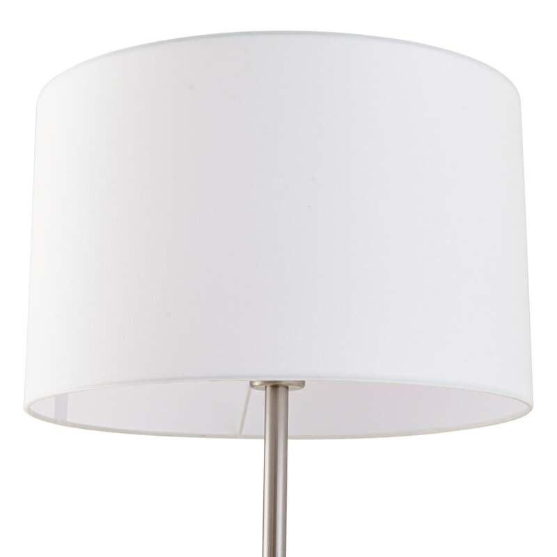 Lindby Stehlampe Aovan USB-Ladestation Ablagefläche E27 E14 nickelfarben Lampe - 4251911702613
