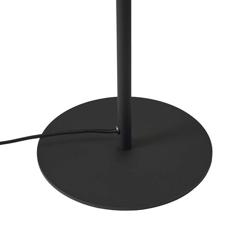Lindby Stehleuchte Virelle LED Stehlampe Lampe schwarz weiß 170cm Höhe 40cm - 4255830903748