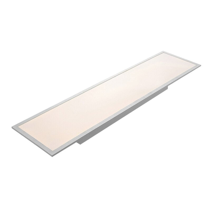 Lindby LED Panel Flächenleuchte Stenley 4000K 120cm x 30cm silber weiß - 12753289714437