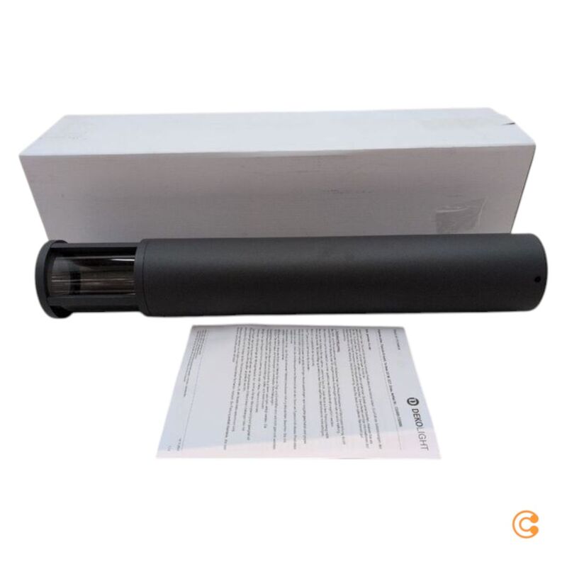 Deko-Light Wegeleuchte Facado II Gartenleuchte LED dimmbar grau/rauch Ø11cm IP65 - 4042943179036