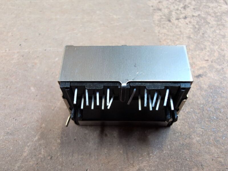 Econ connect RJ45-Steckverbinder 3012S02 2-Port Buchse Einbau horizontal Metall - 2050002926592