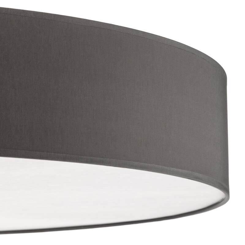 TK-Lighting Deckenleuchte Rondo grau LED dimmbar 6-flammig Metall Textil Ø 80 cm - 5901780527259