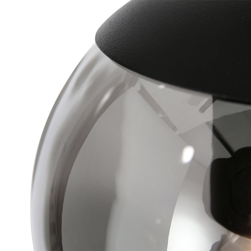 Steinhauer Hängeleuchte Bollique dimmbar schwarz Glas Pendelleuchte Lampe Ø60cm - 8712746133363