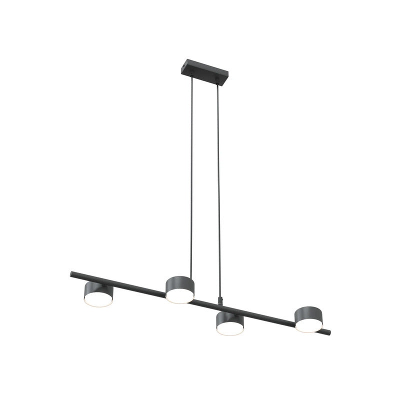 Deckenstrahler Sora Deckenspot Schwarz Stahl 4-flammig 80 cm GX53 LED Leuchte - 5907106011556