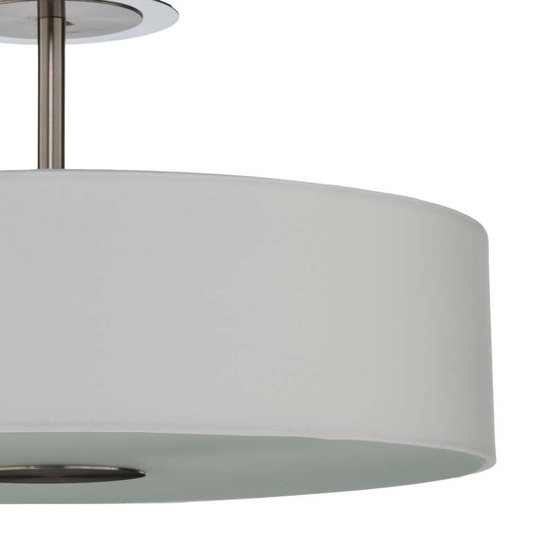 Lindby Deckenleuchte Josia LED Lampe Leuchte dimmbar nickel chrom Ø 47 cm 28 cm - 6291105709576