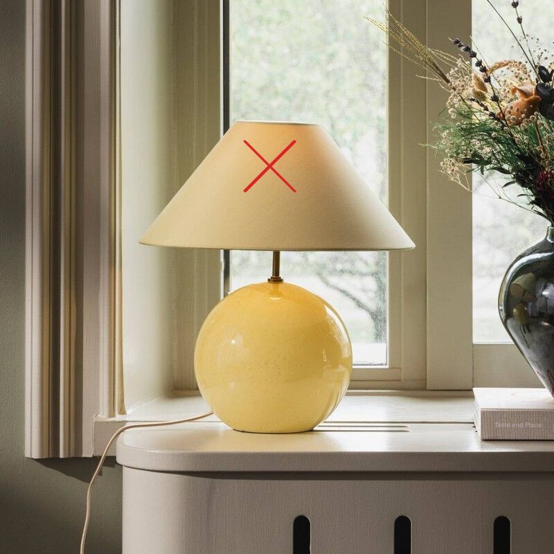 Globen Lighting Tischleuchte IRIS LED Lampe Leuchte Vintage Giallo 39cm Höhe - 7319436246078