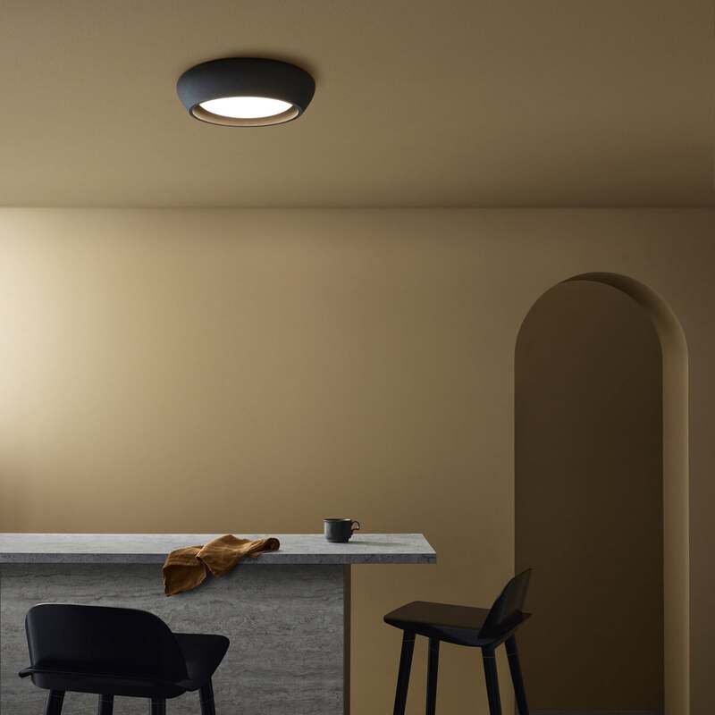 Beacon Deckenleuchte Fjord LED Lampe Gips dimmbar schwarz Ø28cm 1x18W IP20 - 9333509212621