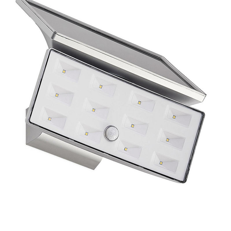 PRIOS LED Außenleuchte Wandleuchte silber weiß Bewegungsmelder wassergeschützt - 4251911712230