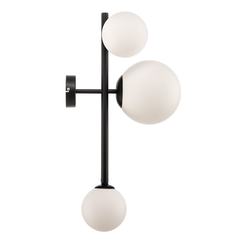 Euluna Wandleuchte Dione Wandlampe Lampe Leuchte Wohnzimmer 3 flammig schwarz - 5904798654375