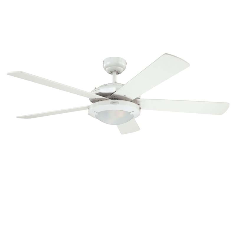 Westinghouse Deckenventilator Comet 2 Holz leise Ventilator mit Licht Ø132cm 80W - 4895105600769
