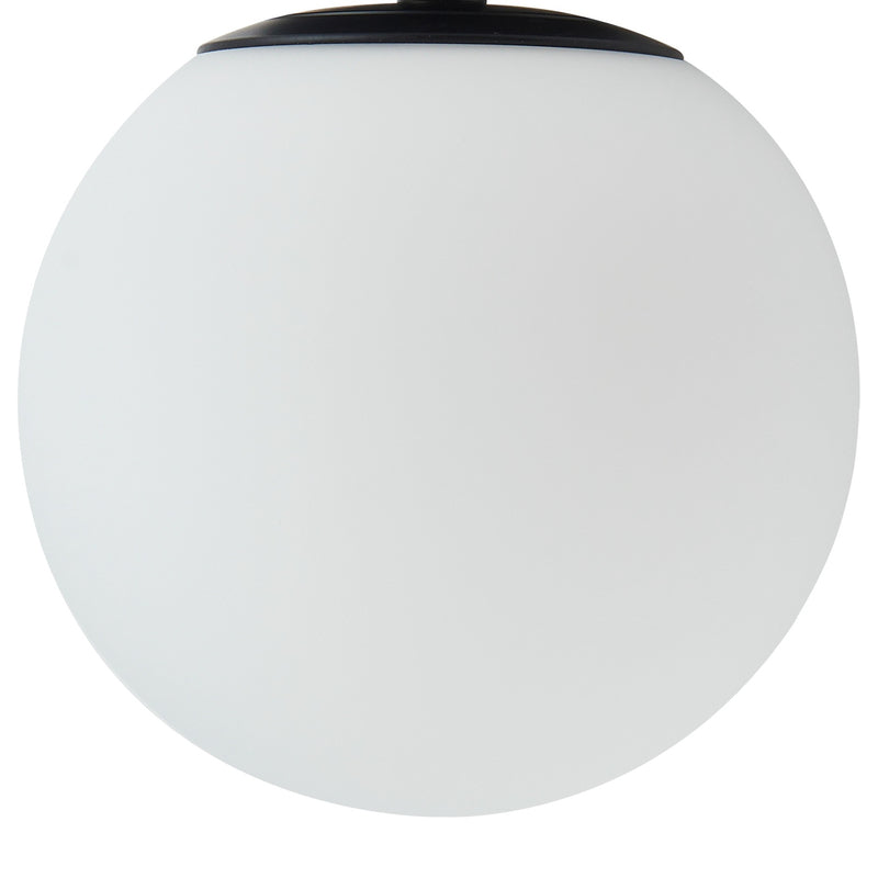 Lucande Deckenlampe Bidolo LED Lampe dimmbar schwarz IP44 Ø15cm 17,7cm hoch - 4251911776348